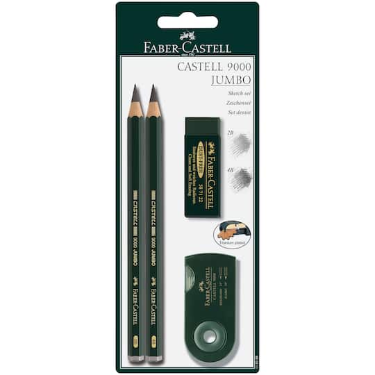 Faber-Castell 9000 Jumbo Graphite Pencil Sketch Set